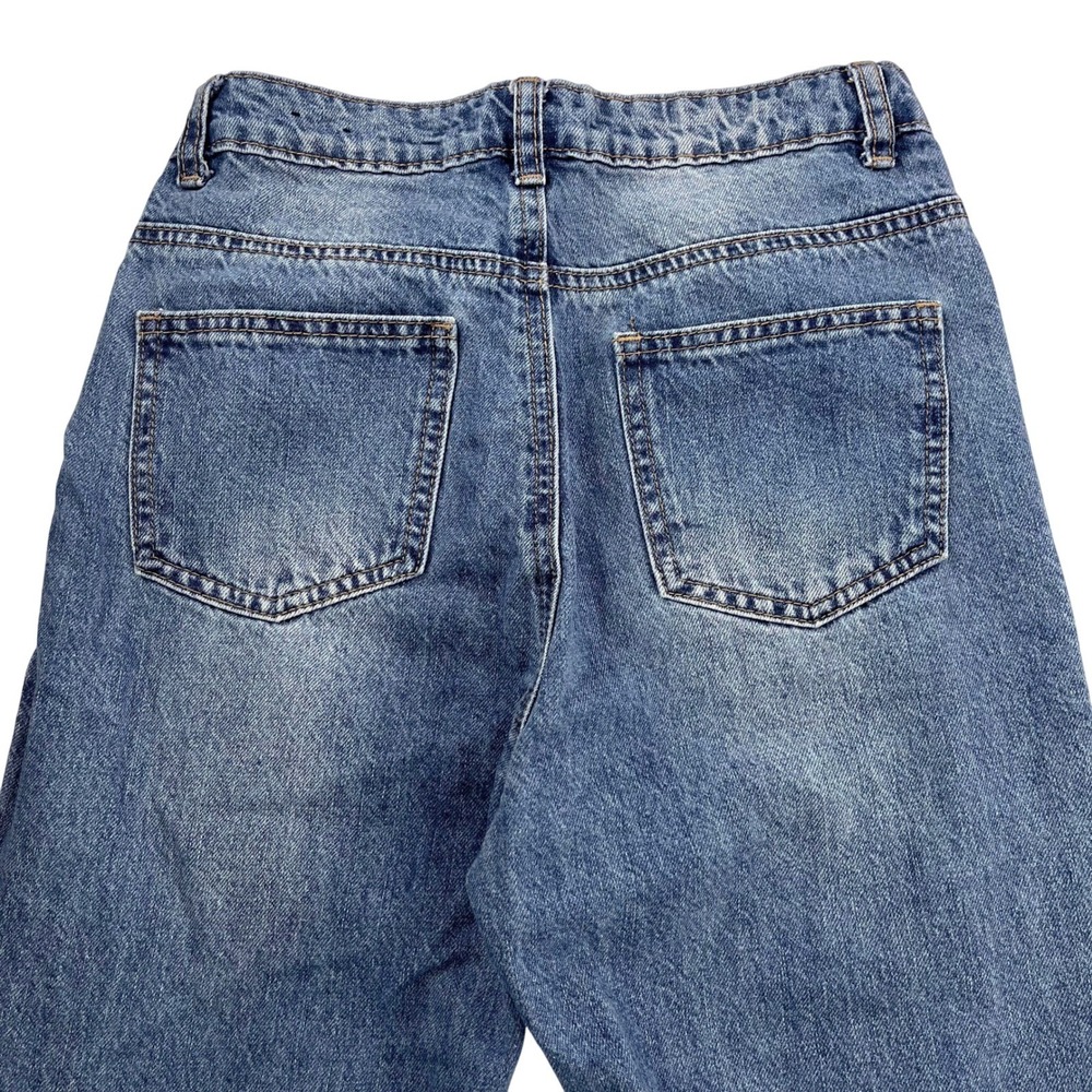Riot High Rise Womens Distressed Mom Jeans, Riot Heavily Ripped Womens 629 - Picture 7 of 10
